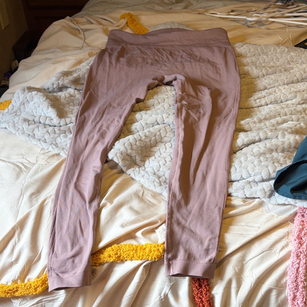 Purple High-Waisted Leggings
